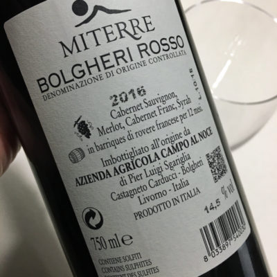 Miterre Bolgheri Doc 2016